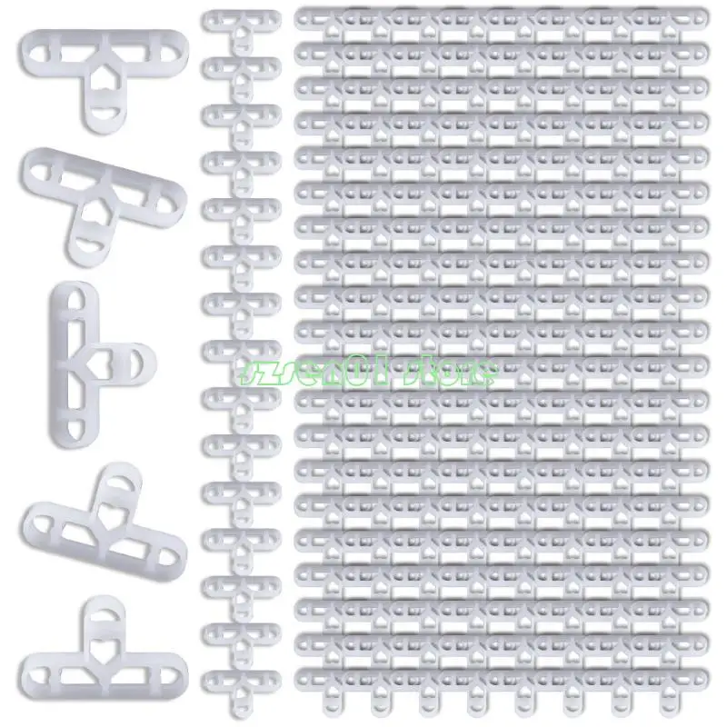 

G32A Pack of 200 10mm 3/8 Inch Sturdy Plastic Tile Spacers for Brick Wall and Flooring Applications Clear Structure