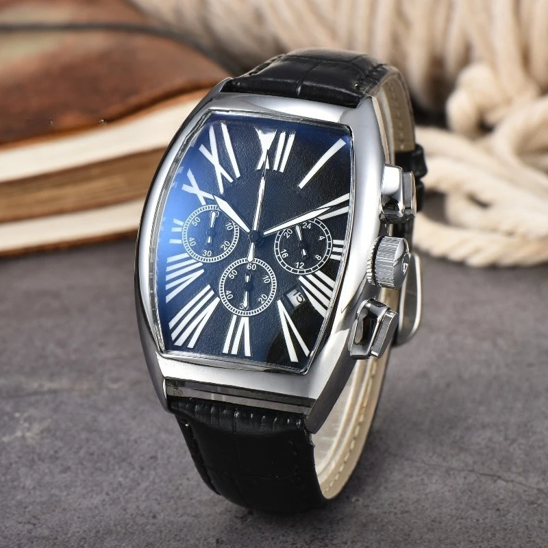 2025 ساعة كوارتز رجالية فاخرة سوار فولاذي غير قابل للصدأ كريستال الياقوت مقاوم للماء 100 متر تقويم مضيء كرونوغراف الأعمال