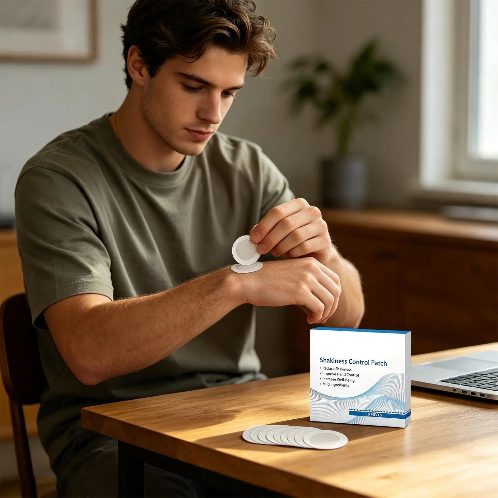 Instant Relief Invisible Long Lasting Hand Control Patch Shaking Support for Elderly Adults Students Artists Athletes Writing