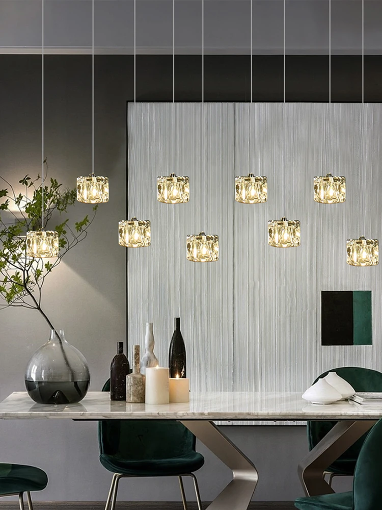 Modern Chandelier Indoor Dining Pendant Lamps Kitchen Lights Ceiling Ideas Pendant Light Crystal Kitchen Island Pendant Light