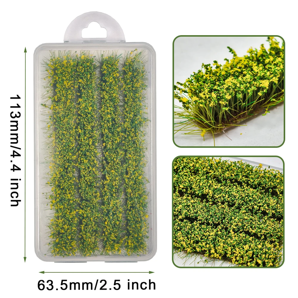 10MM Artificial Flower Cluster for Diy Model Making/Dioramas Supplies/Garden Landscape/Dollhouse Decor/Wargaming Scene 4pcs/box view 6