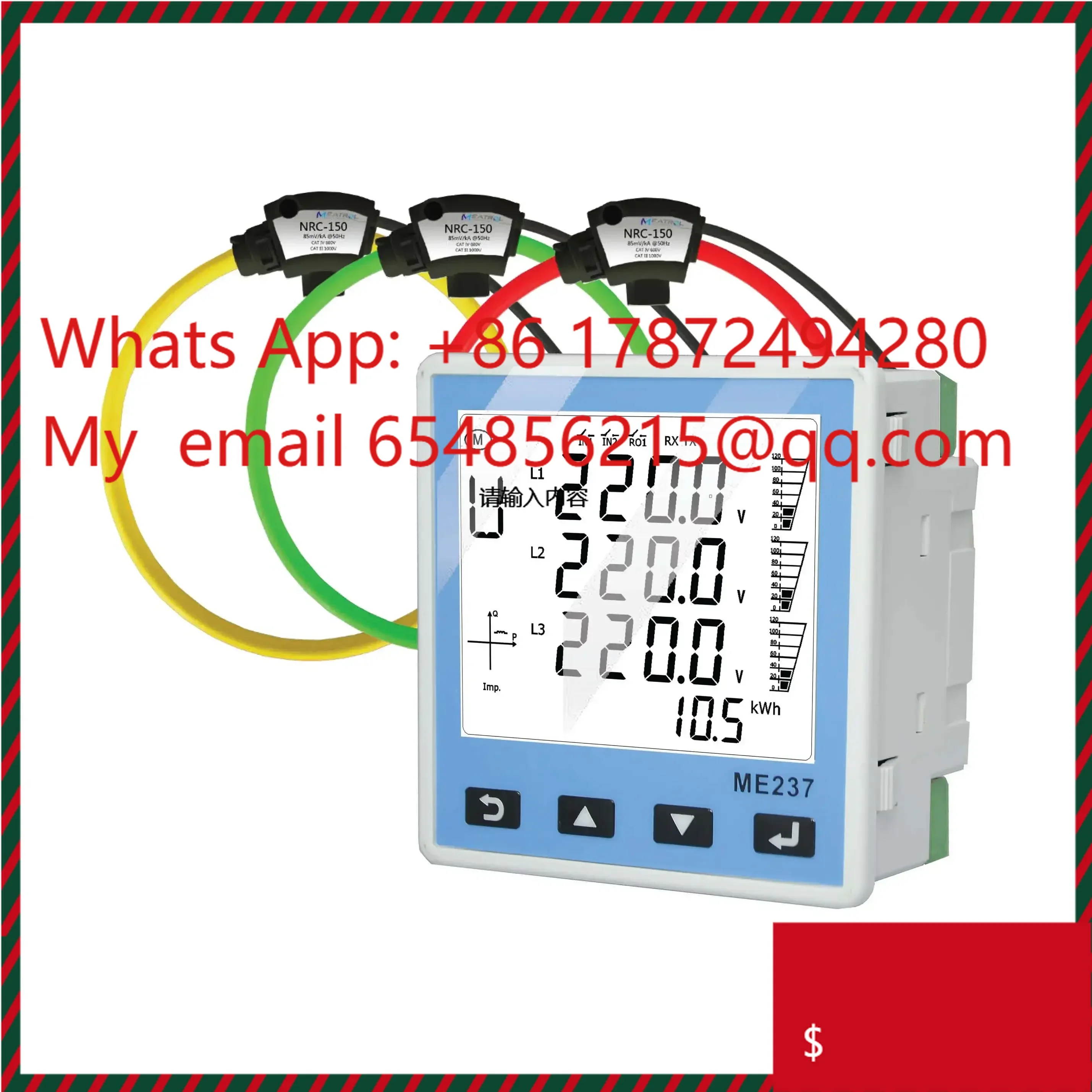 

237 Smart Electricity Energy Meter WIFI Remote Power Consumption Monitoring Power Meter