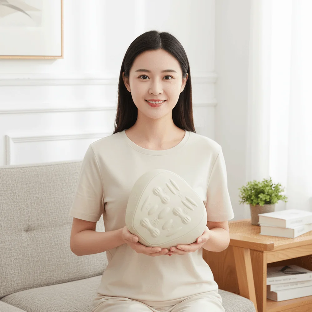 

Ergonomic C-Curve Chiropractic Pillow Acupressure Massage Nodes V-Shaped Curvature Neck and Shoulder Relaxer Sturdy Support Base