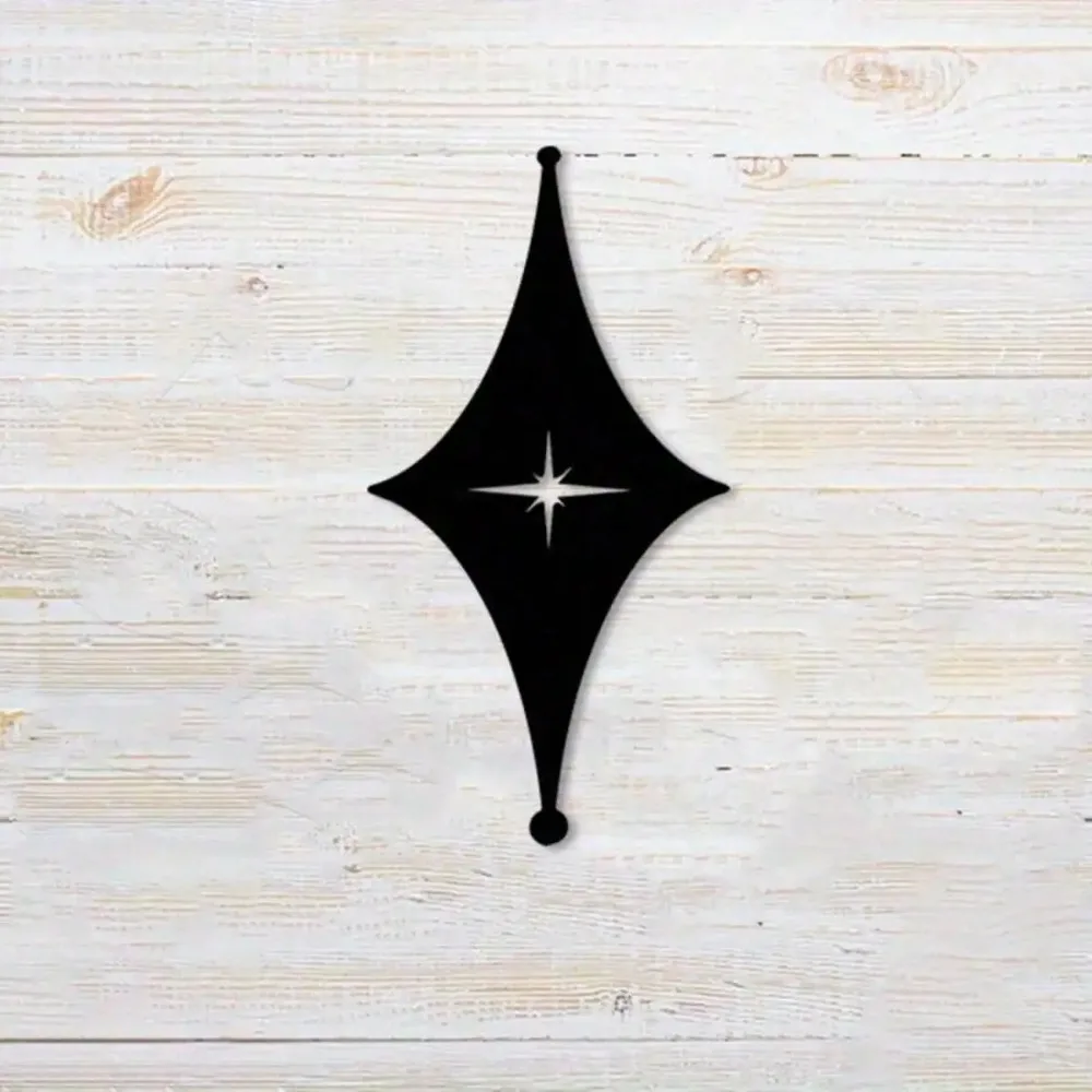 Solar System Vintage Metal Wall Art Atomic Star Space Decor Mid Century Home Rustproof Iron Hanging Unique Gift Ornament Sign