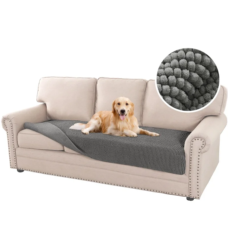 Plush Chenille Sofa Covers 1/2/3 Seater Dog Cat Pet Bed Cover High Quality Thick Armchair Cover Sofa Mat Anti-Dust Living Room