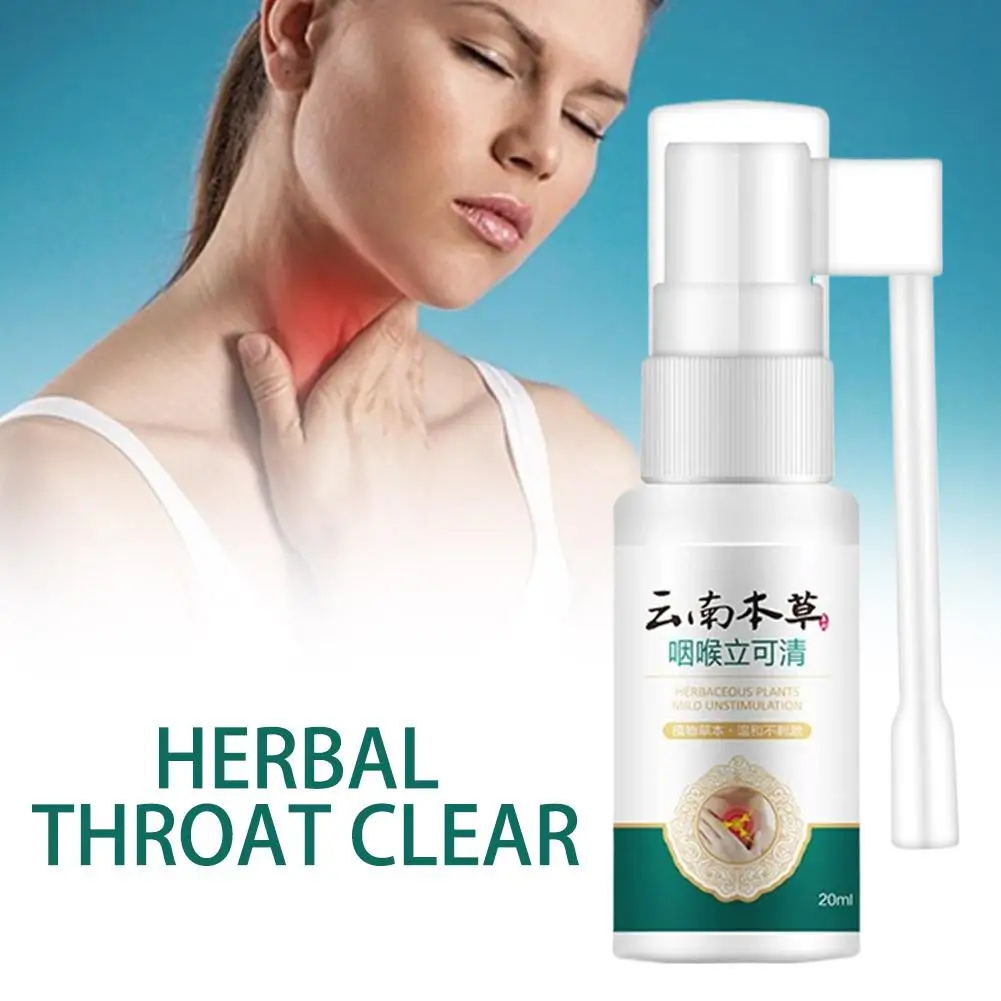 Sore Throat Sprays Natural Plant Herbal Extract Chronic Inflammation Throat Pharyngitis Oral Effective Relieve Itchy Spray
