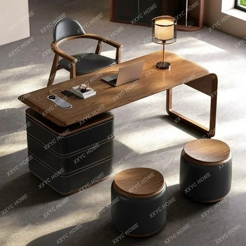 XX minimalist study home desk premium walnut writing desk