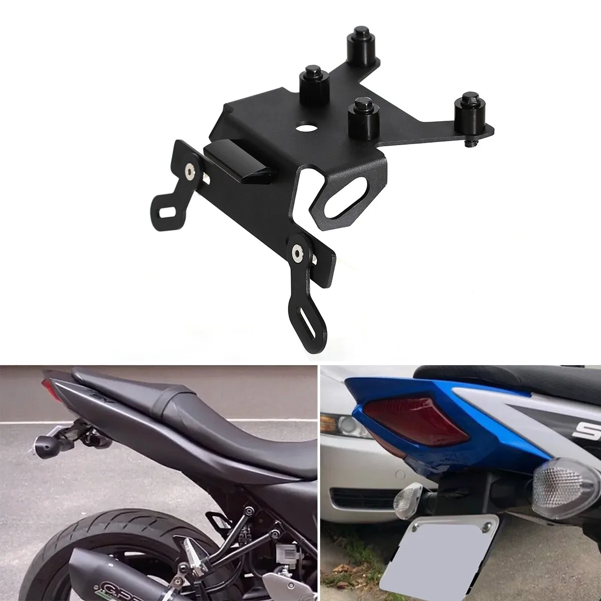 

For SUZUKI SV650 SV650X 2016-2024 LED Short Fender Eliminator Mount Bracket Tail Accesorios Moto License Light/Numbe Plate Light