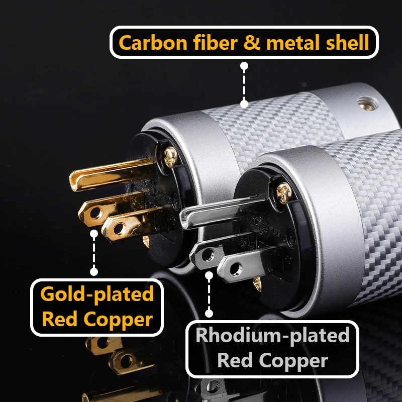 MPS ZEUS-WM HiFi hiend AC power weibliche kabel carbon faser Audio Stecker C-13männlich weiblich Power Verstärker AC Kabel Stecker