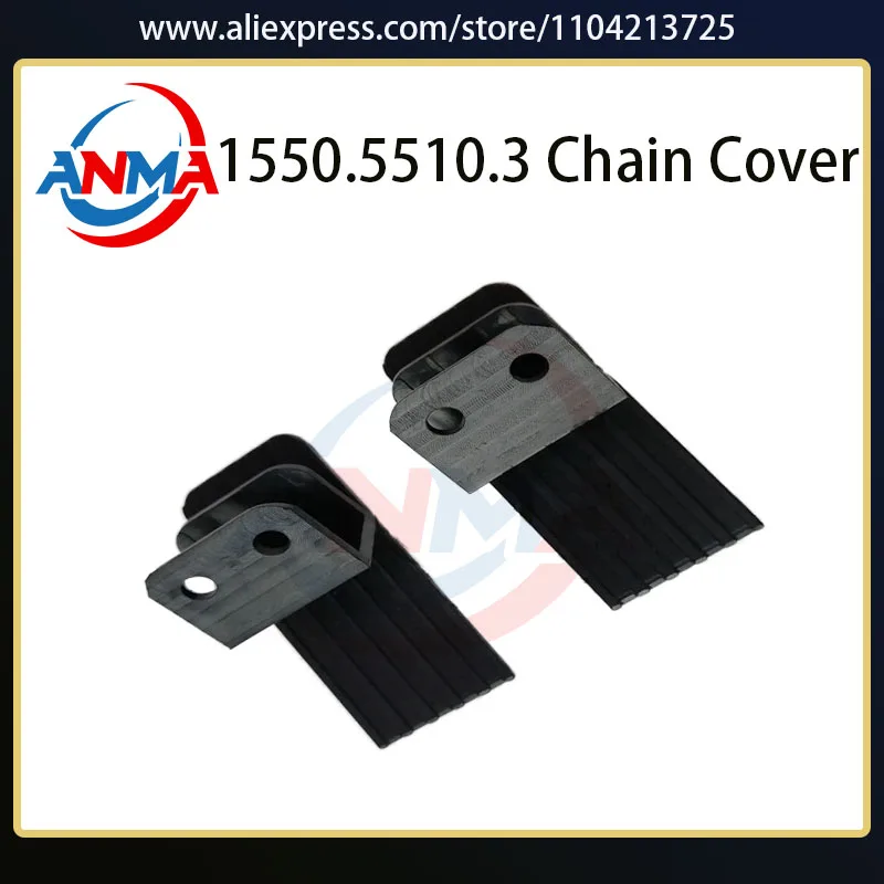 2PCS 1550.5510.3 Chain Cover For Presto Muller Martini Stitcher Black Plastic Chain Covers