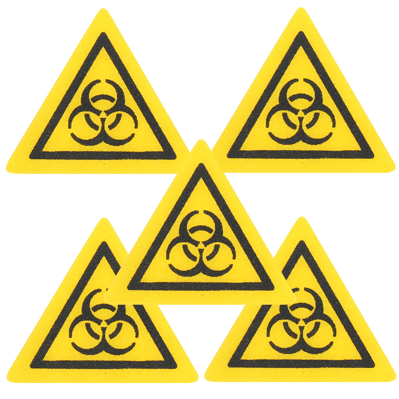 5Pcs Caution Labels Laboratory Biological Warning Stickers for Safety Signs Biological Stickers