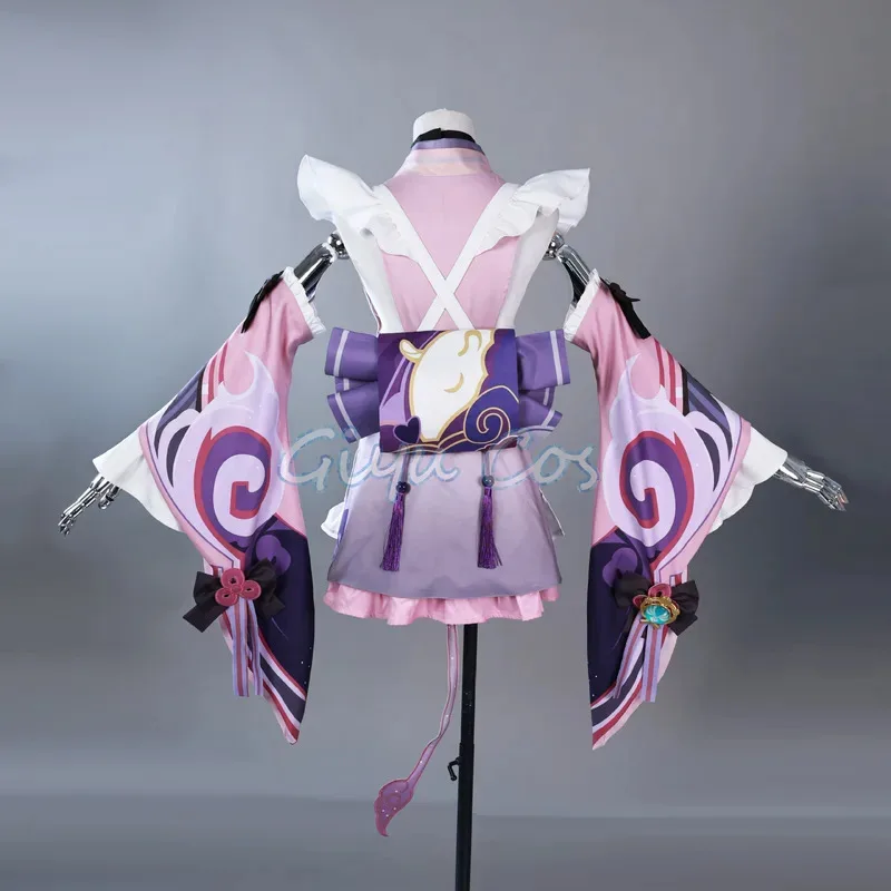 Genshin Impact Yumemizuki Mizuki Cosplay Costume Wig Anime Chinese Halloween Costumes Women  Uniform