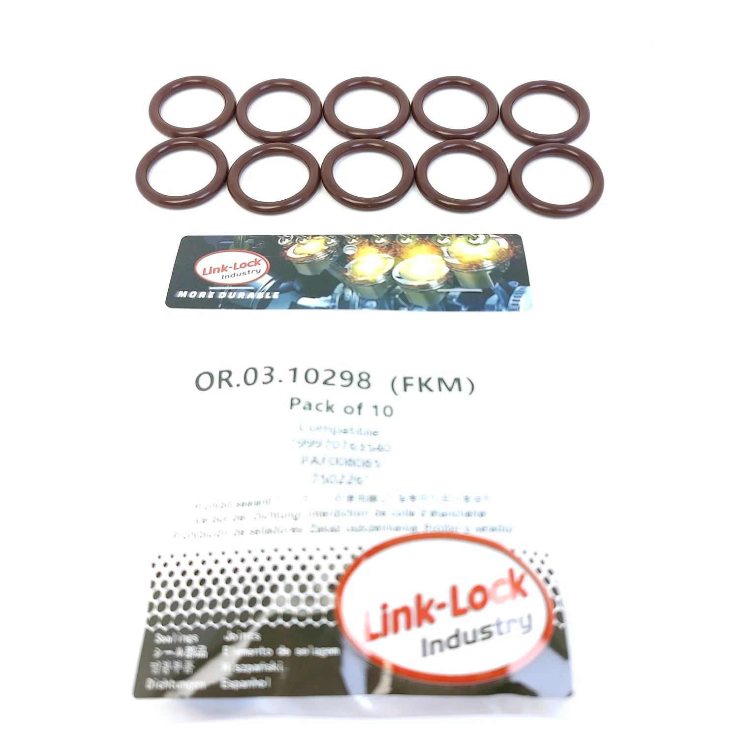 LINK-LOCK 10PCS OR.03.10298 FKM Viton Sealing O-Ring Kit of Crankcase Ventilation Device 99970763540 PAF008085 750226