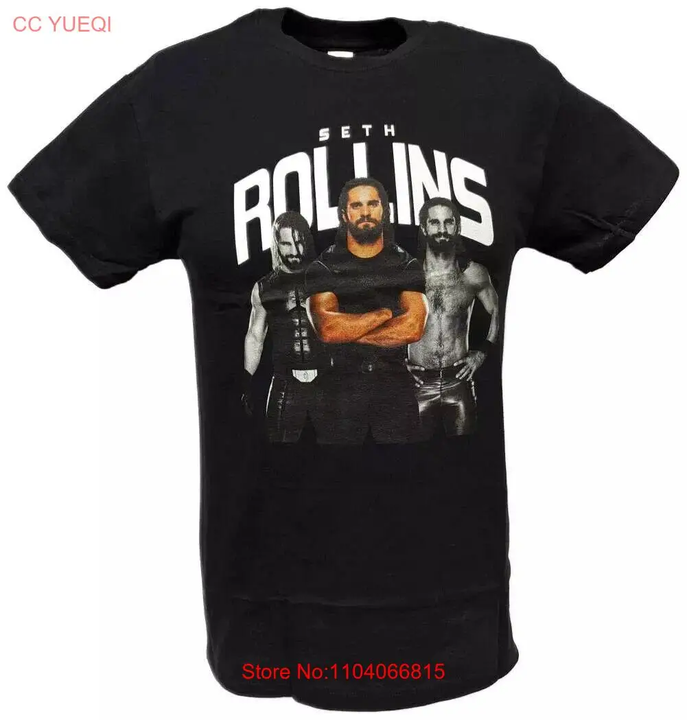 Seth Rollins 3 Pose Black T-shirt Unisex