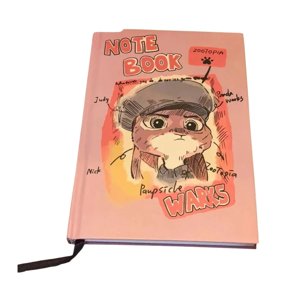 Zootopia 2 دفتر الكرتون الإبداعية صفحات ملونة مذكرات طالب عالية القيمة اللوازم المدرسية للبنين بنات جودي نيك مذكرة كتاب #3