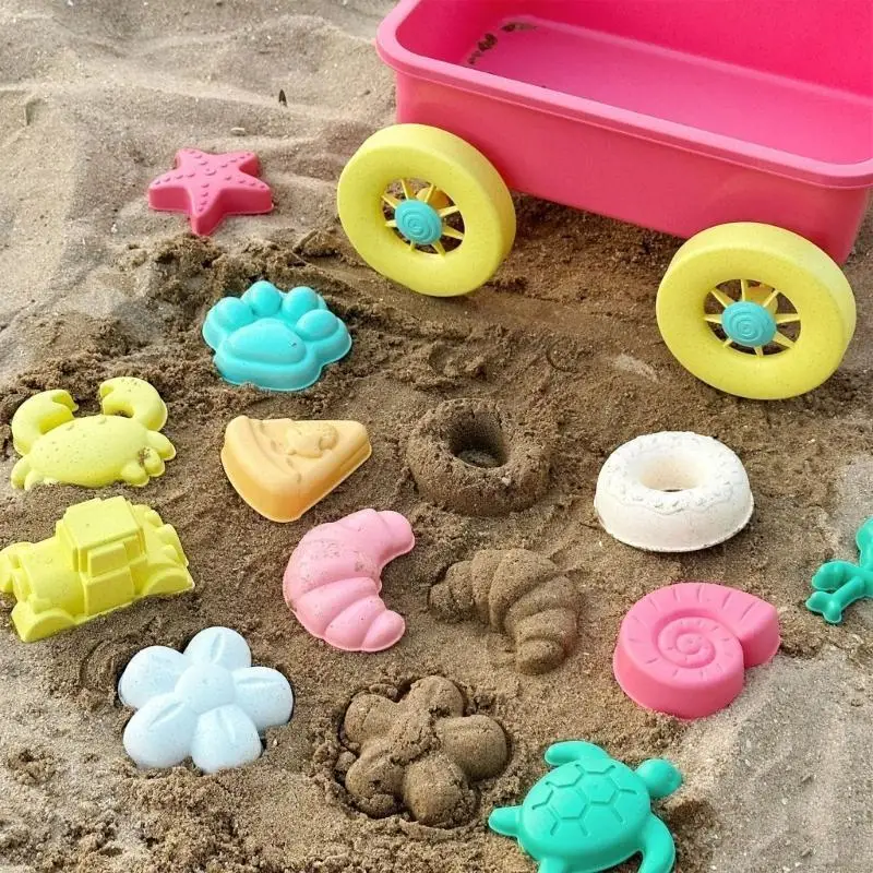 Colección juguetes playa CORB, moldes flamencos y herramienta para jugar en juguete divertido para playa,