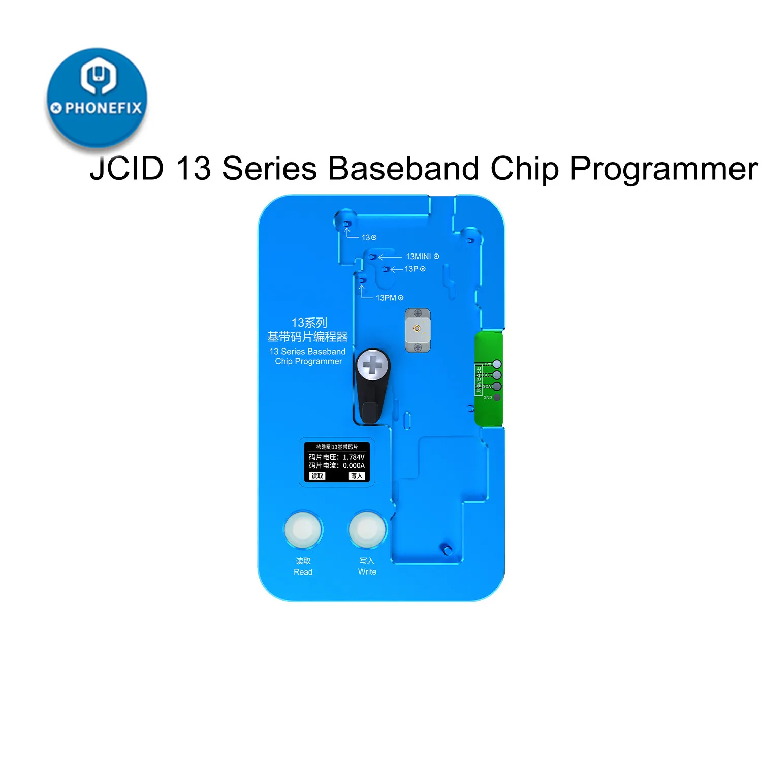 Imagem -06 - Baseband Eeprom Chip Programador Não-remoção para Iphone X15 Pro Max Leitura e Escrita Copiar ic Dados Tensão Atual Detecção jc