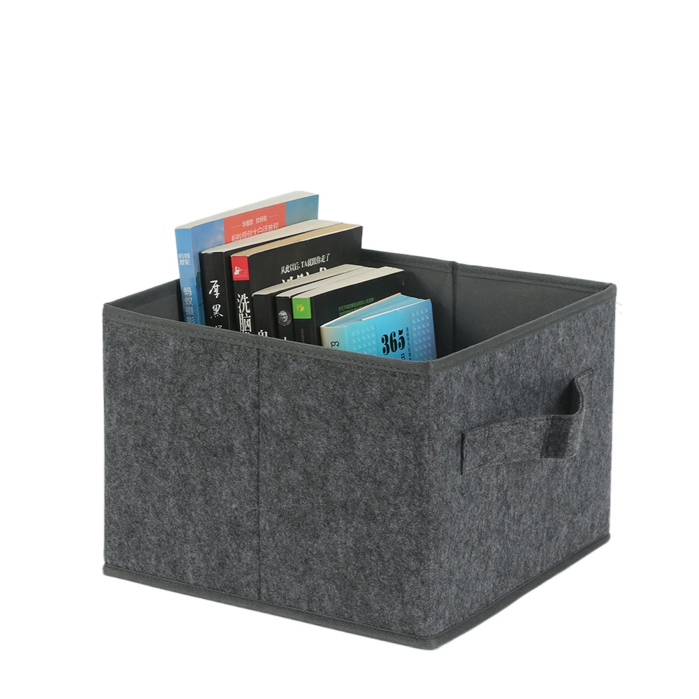 Factory direct sale cheap hanging closet storage organizer clothing felt foldable storage cube collapsible storage box