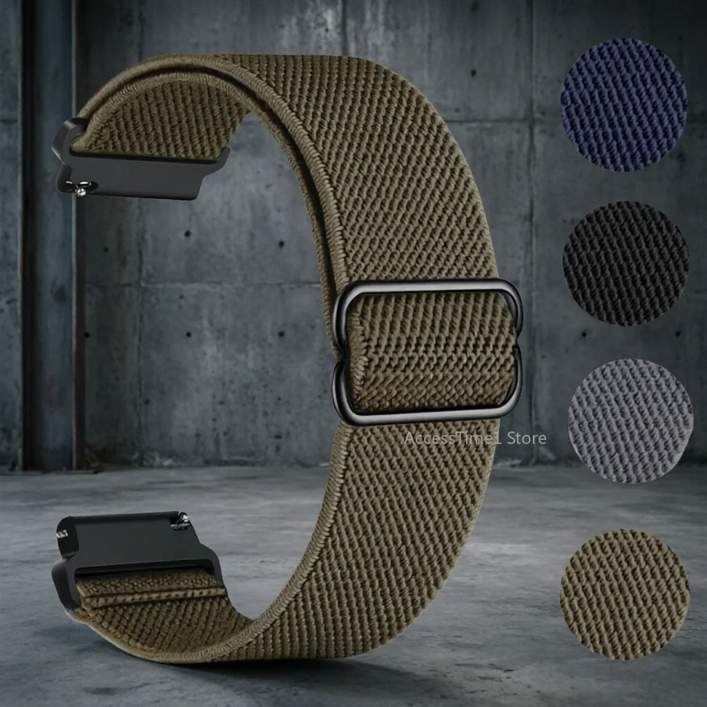 20mm 22mm Nylon-Uhrenarmband, Ersatzarmband für Amazfit GTR 42mm 47mm GTR3 Pro GTS 2E 3 4 2 GTS2 Mini, kompatibel mit Amazfit Bip S U 3 5 Stratos 2 2S, Uhrenzubehör