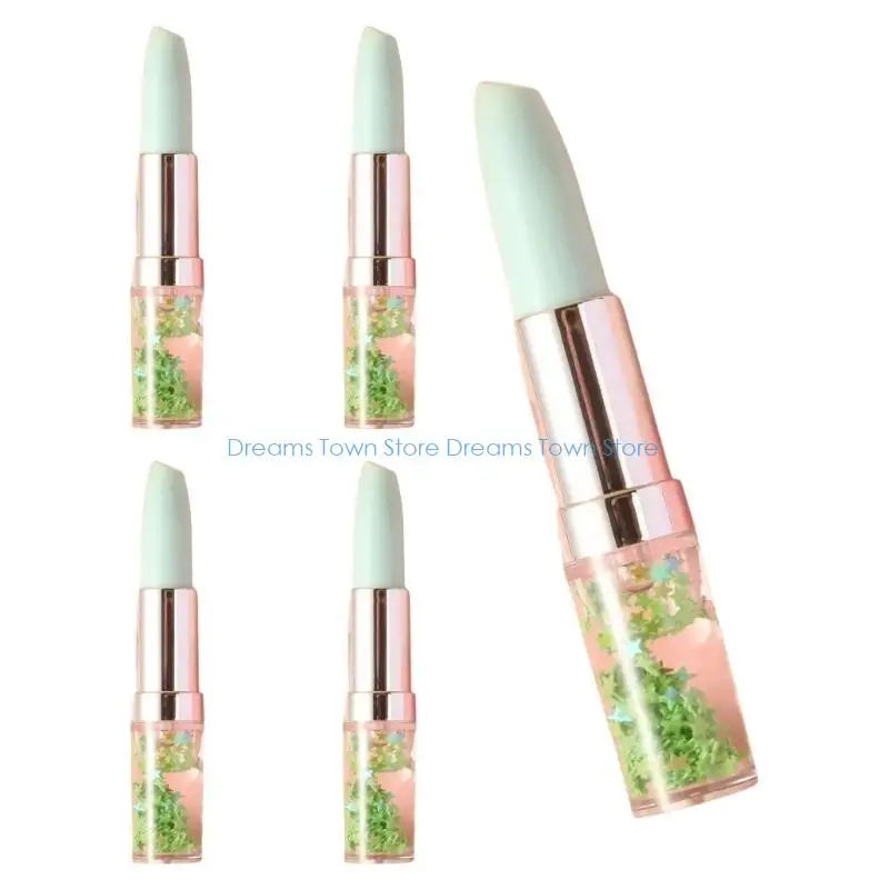 

HX6A 5 Pcs Highlighter Markers Multifunctional Highlighter Pen Fluorescent Pen Lipstick Highlighters for Scrapbooking