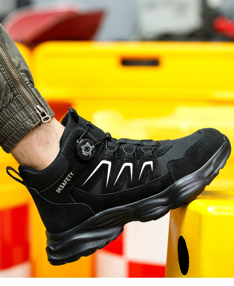 Lightweight Comfortable Steel Toe Sneakers for Women Men Full Sizes Impact Resistant Work Shoes All Seasons Industrial Safety Shoes Wear Resistant Durable Construction Footwear Perfect for Long Work Days Great Labor Day Gift