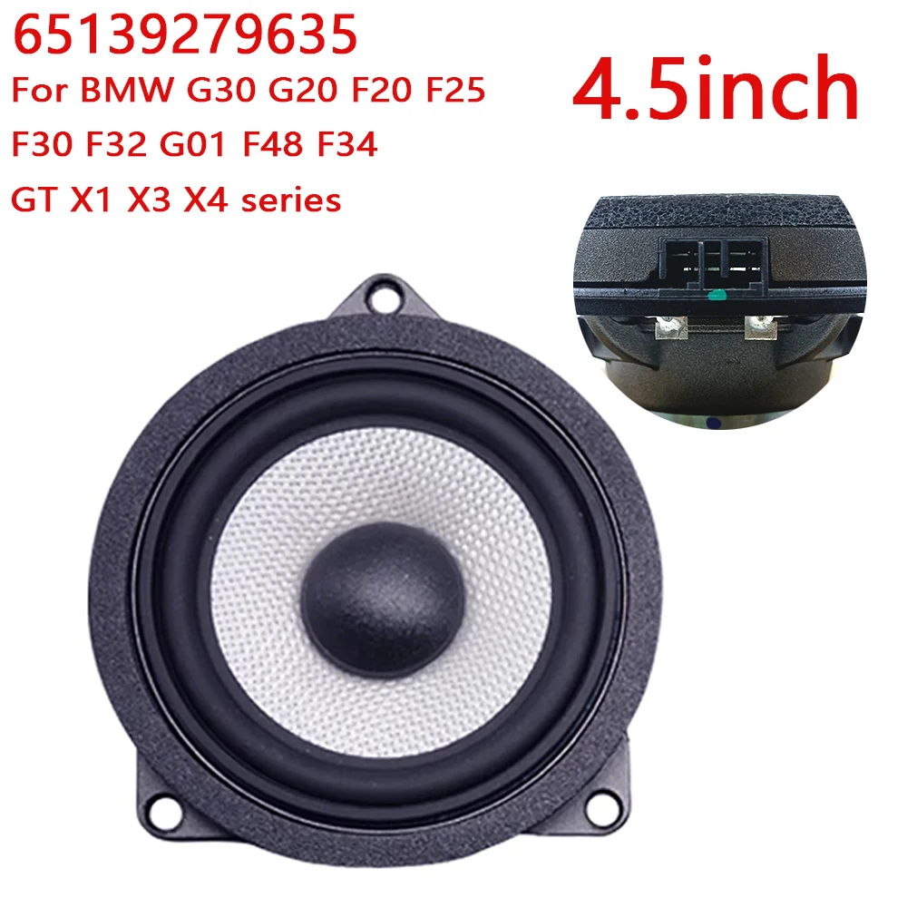 Car Door Midrange Speaker For BMW F30 F10 F11 F32 F34 F01 F02 E90 E60 3 5 7 Series 4.5Inch Car Dashboard Internal Accessories