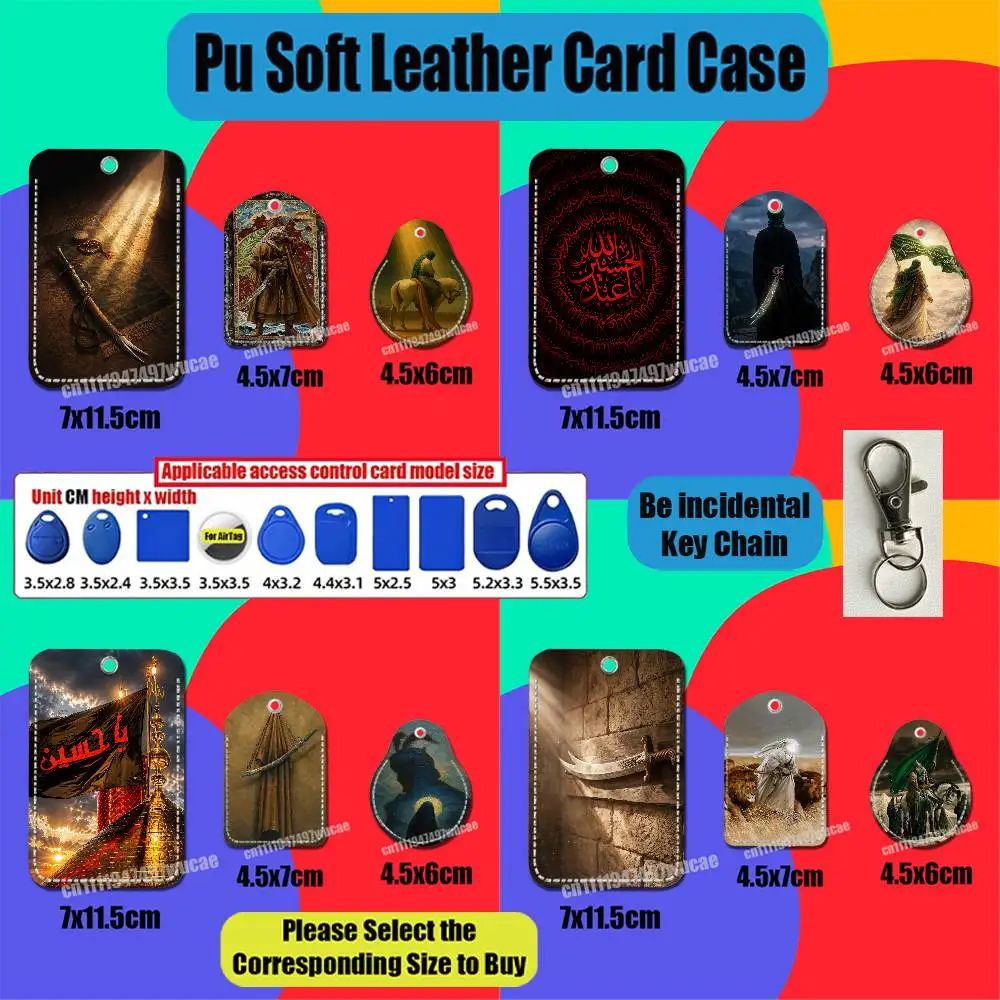 For Imam Hussain Shia Ali For AirTag Case Card Holder Sleeve ID Credit Bank Access Badge For Air Tag Case Shell