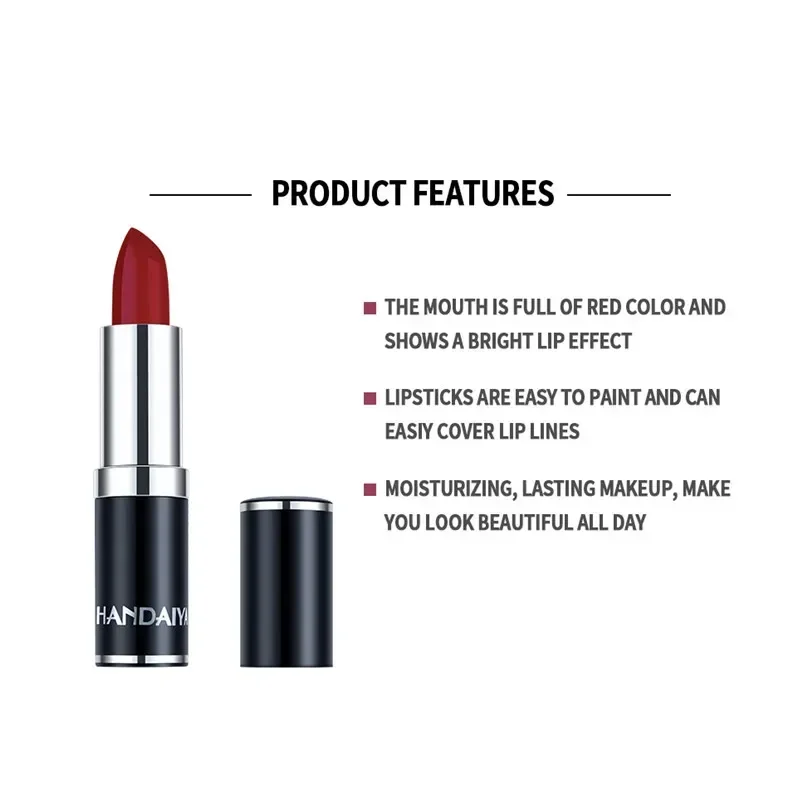 New Makeup Lipstick Matte Lipstick Brown Nude Chocolate Color Liquid Lipstick Lip Gloss Matte Batom