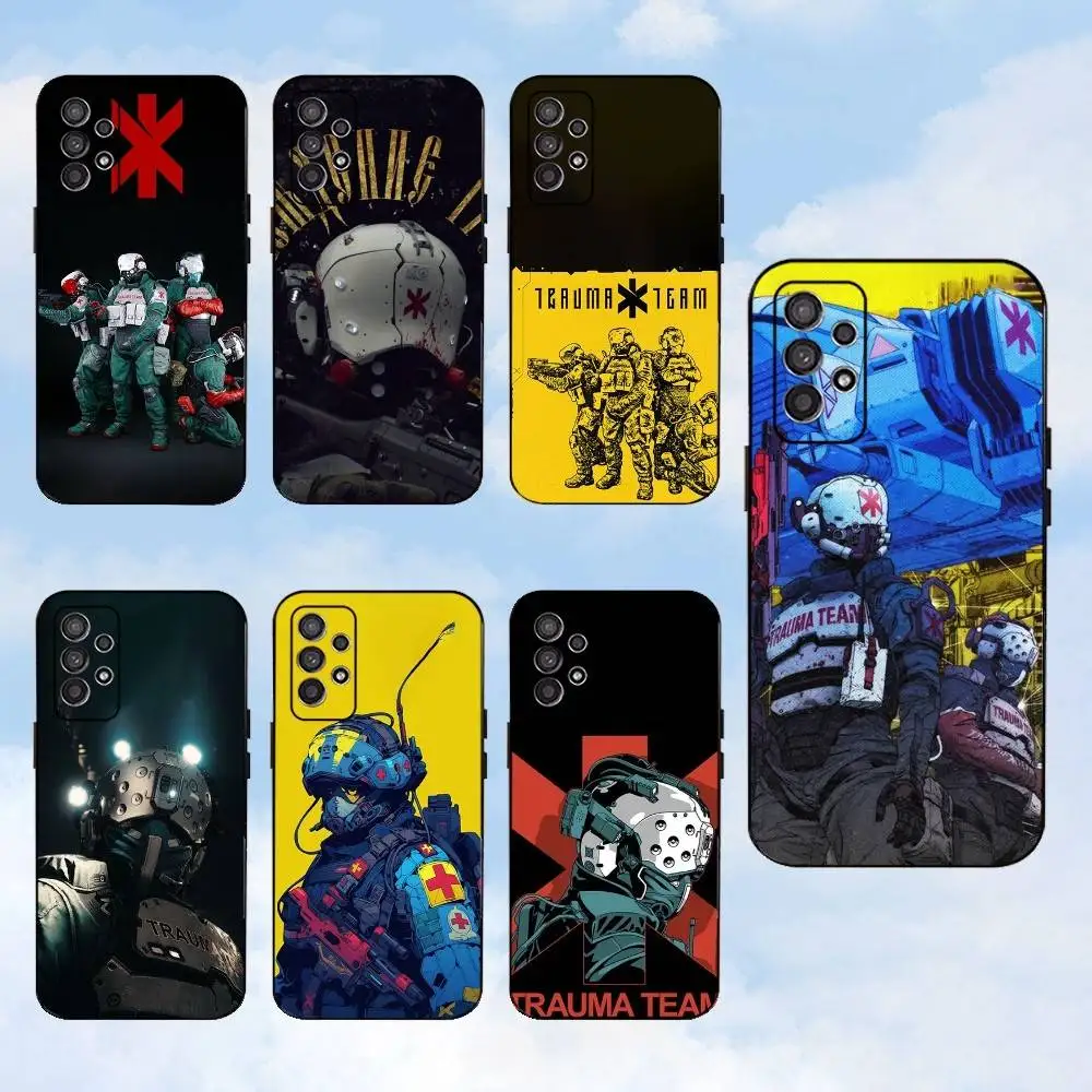 

T-Trauma T-Team Game Phone Case For Samsung S25,S24,S23,S22,S21,S20,S10,Ultra,Plus,Lite,FE,Soft Silicone Black Cover