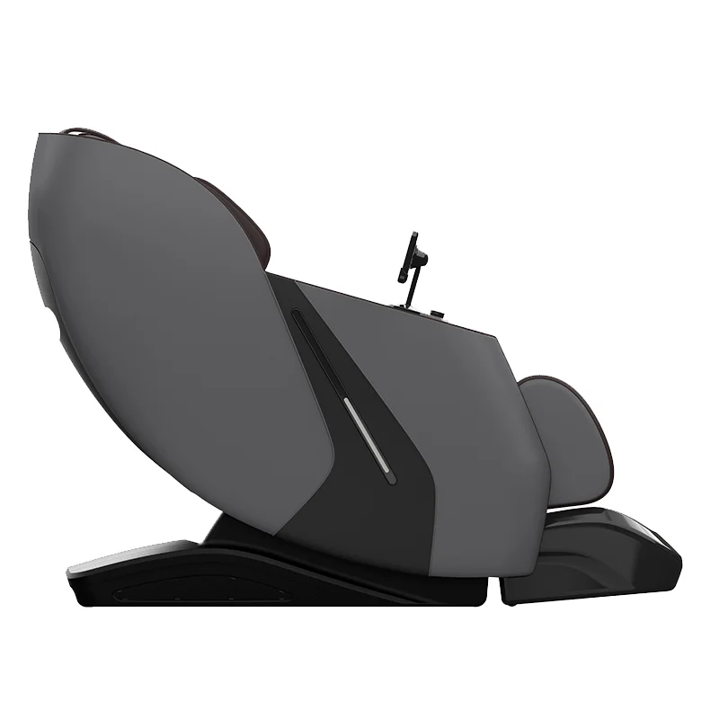 Modern Brown Leather Plastic Massager Chair Large Screen Shiatsu Vibrating Body Kneading Tapping Heating Massage Feature