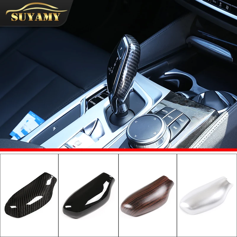 

Car Gear Shift Head Knob Cover Sticker LHD&RHD ABS Carbon Fiber For BMW 5 7 6Series GT G32 G30 G11 G12 X3 X4 G01 G02 Accessories