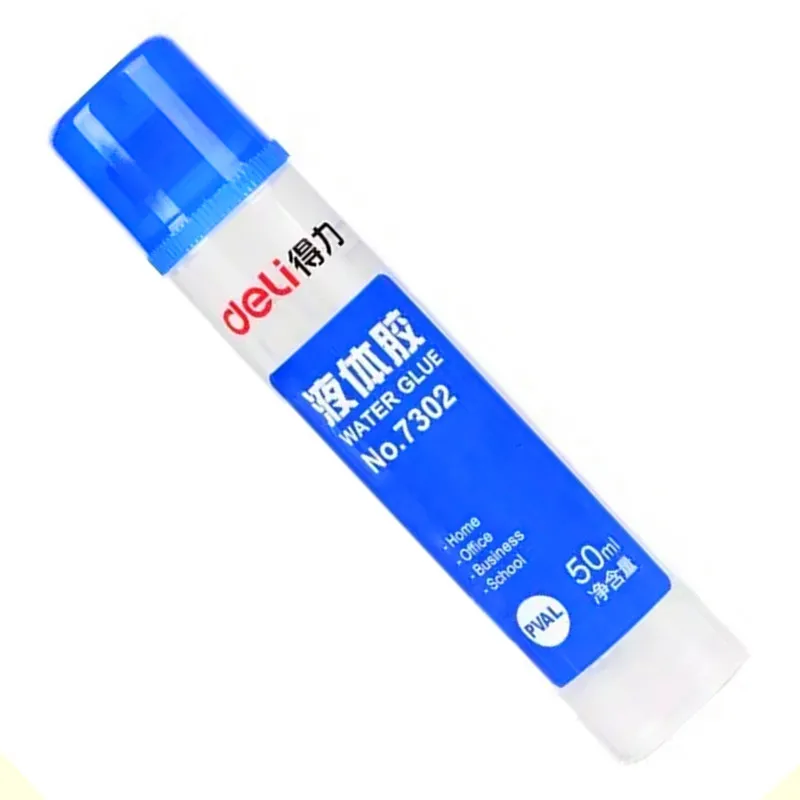 Deli 50ml PVAL Liquid Glue Non-Toxic Fast Dry Bonding Tool School Office Supply Water Adhesive Student Stationery Gift