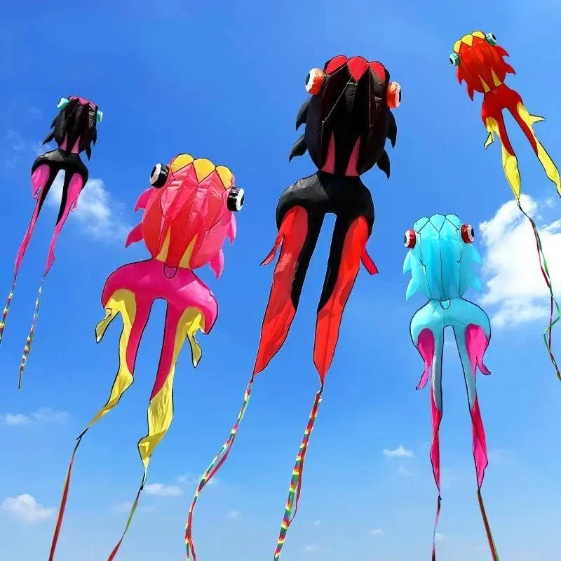 Fish Kites goldfish kites flying soft kites for adults kites toys inflatable kites factory beach kites string line nylon fabric