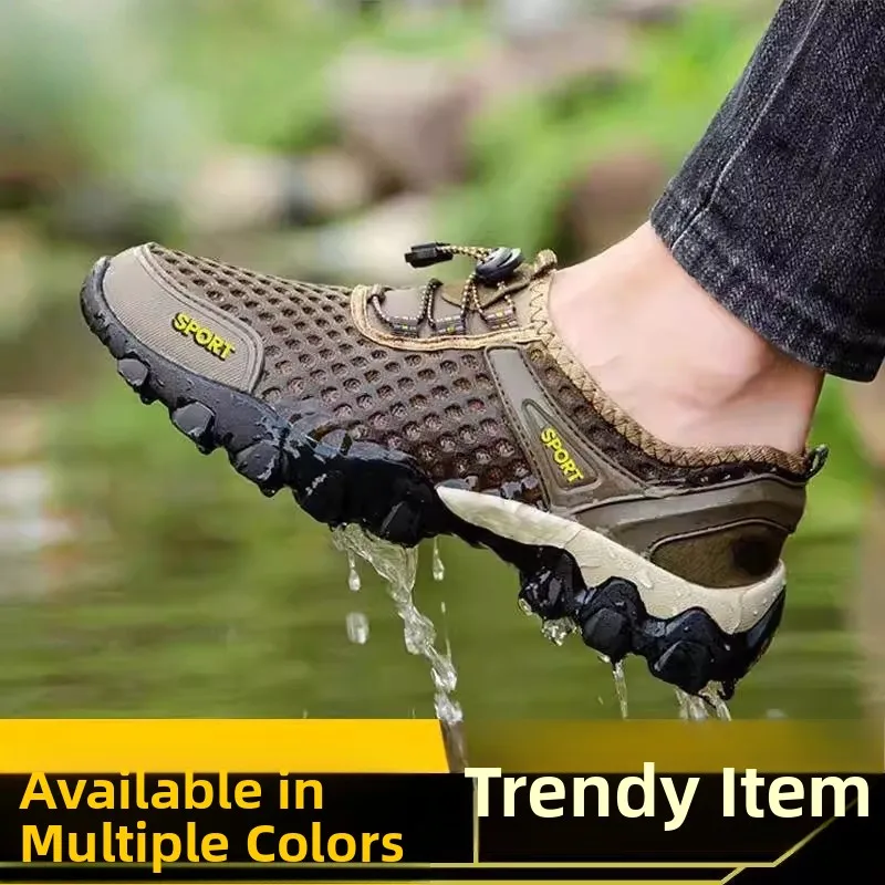 

Men's Casual Sports Hiking Shoes Summer Outdoor Mountain Climbing Water Crossing Beach Sandals Anti-slip Lightweight Breathable