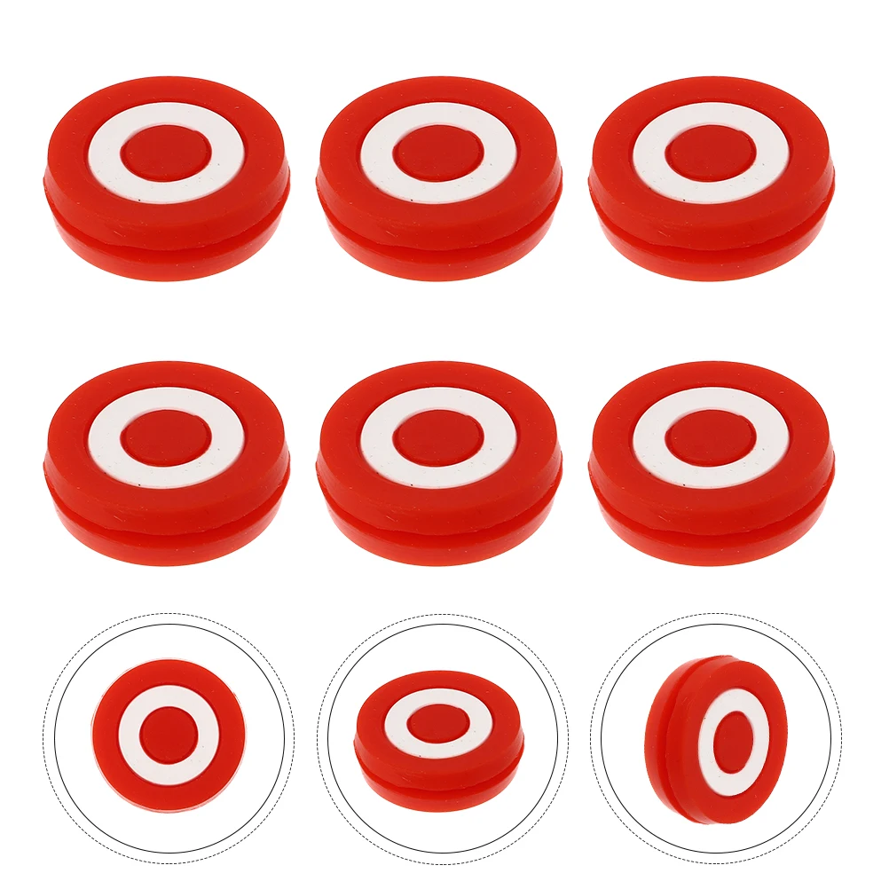6 Pcs Tennis Racket Shock Absorber Dampener Supple Dampeners Silicone Shocking Absorbers Absorbing Accessories Vibration