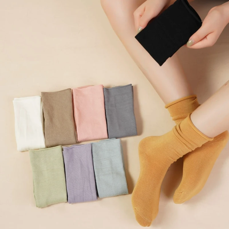 Maternity Confinement Socks New Fashion Colorful Cotton Socks Korean Style Comfort Long Elastic Breathable Socks for Women