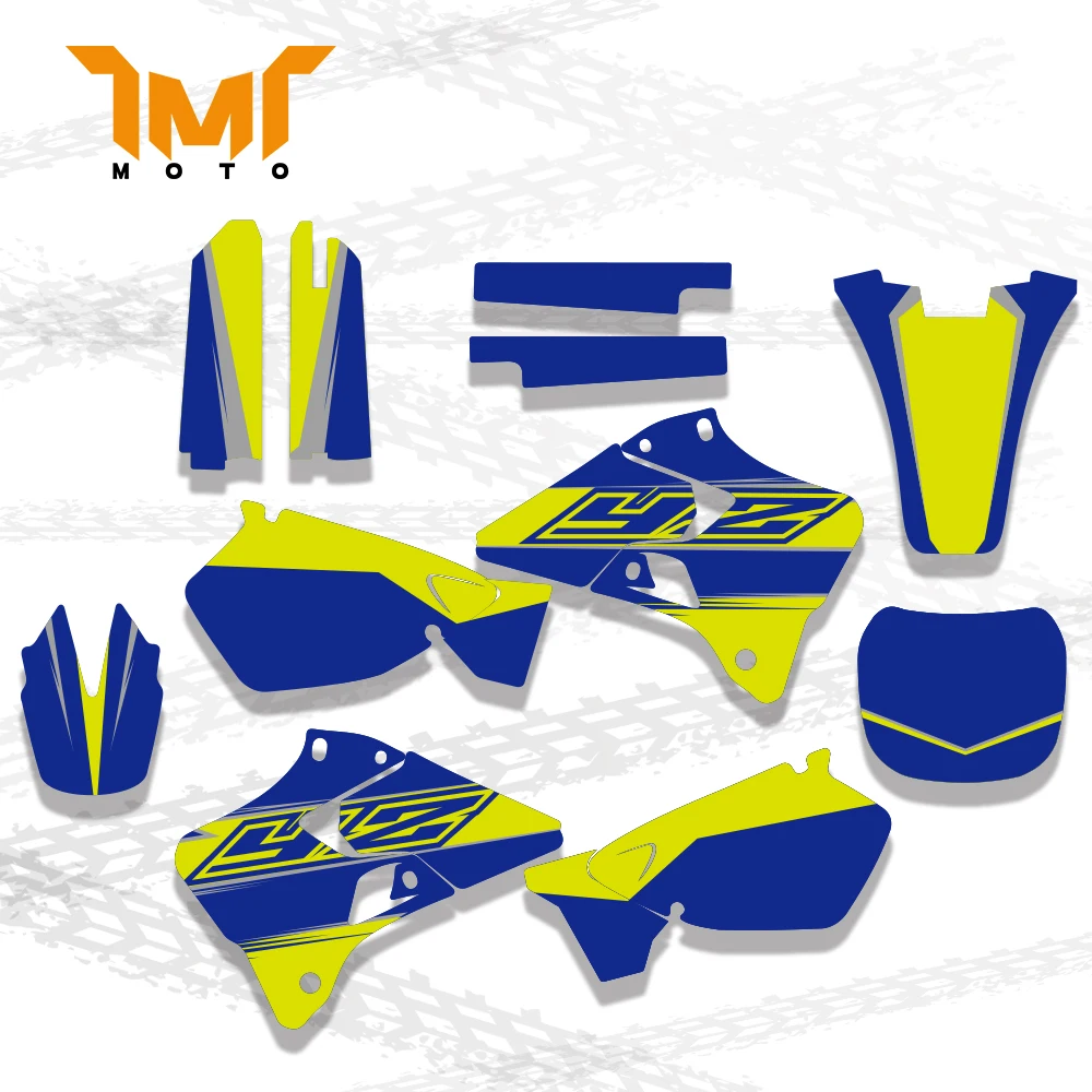 TMT New Graphics Background Sticker Decal for Yamaha YZ125 YZ250 YZ 125 250 1996 1997 1998 1999 2000 2001