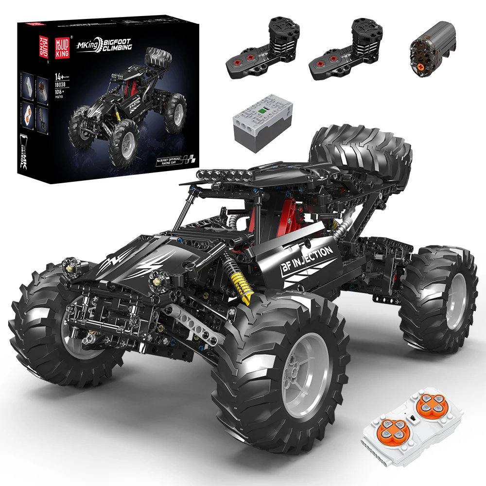 Mould King 18038 Technische Auto Speelgoed De Op Afstand Bestuurde Bigfoot Klimmende Buggy Bouwblok Steenset Kinderen Kerstcadeau - afbeelding 2