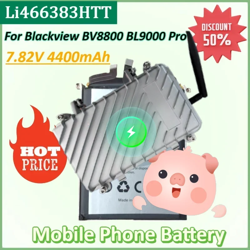 

Li466383HTT 7.82V 4400mAh Mobile Phone Battery for Blackview BV8800 BL9000 Pro 2ICP5/63183 Batteries