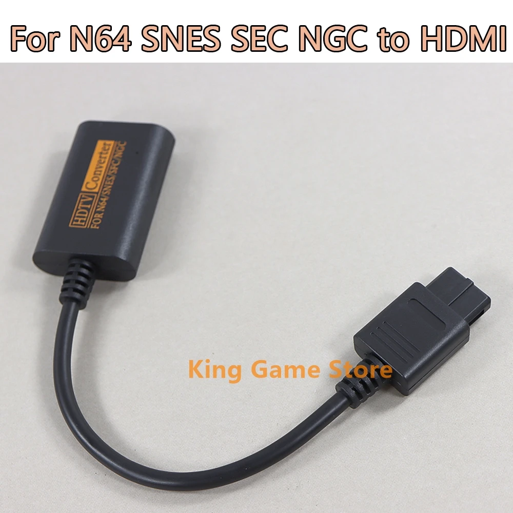 

2PCS Classic Game Console Video to TV Converter For N64 SNES SFC NGC TV Adapter HDTV 1080P HDMI-Compatible Adapter