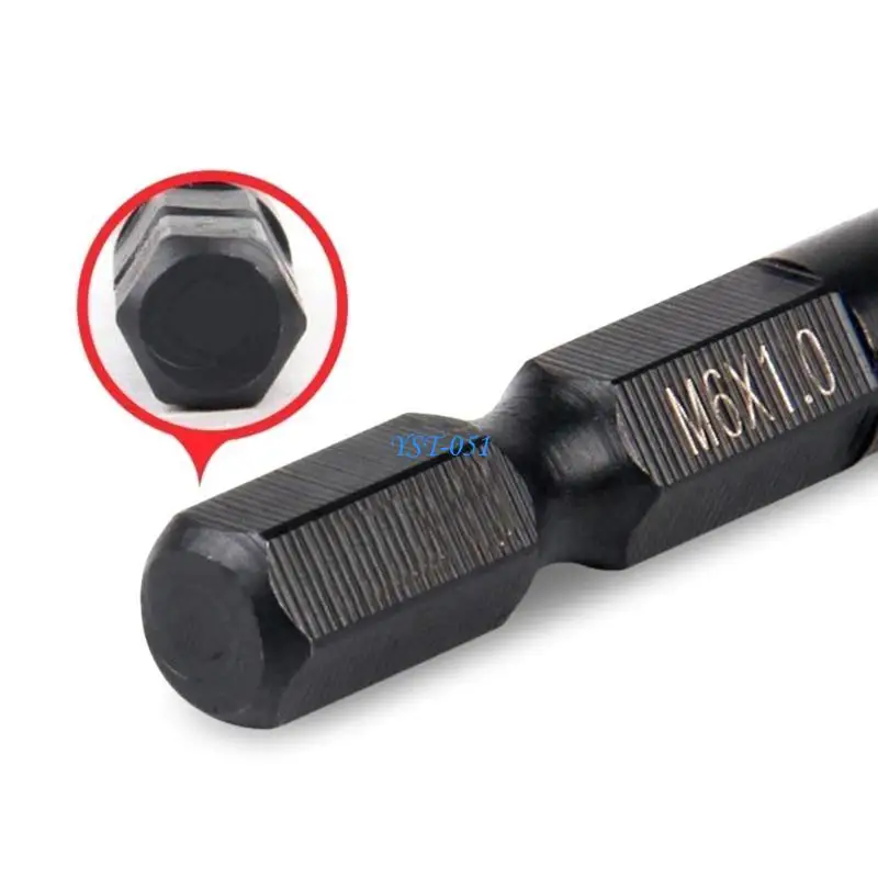 

E15A 6Pieces Multi Function Combination Drill Tap Bits for DIY and Professional Use