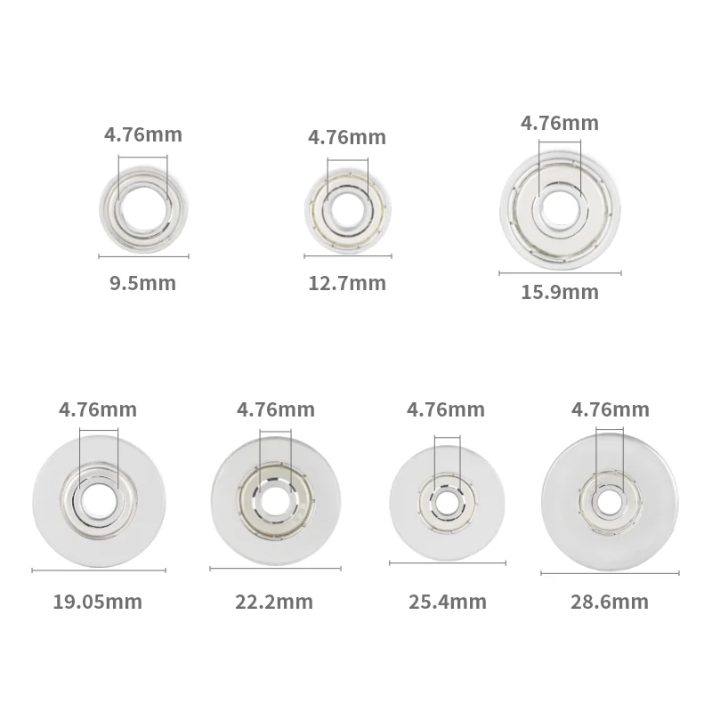 Imagem -03 - Yusun-durable Aço Rolamentos Acessórios Kit Router Bits Cabeças e Haste Top Montado 11 Rolamento 1pc