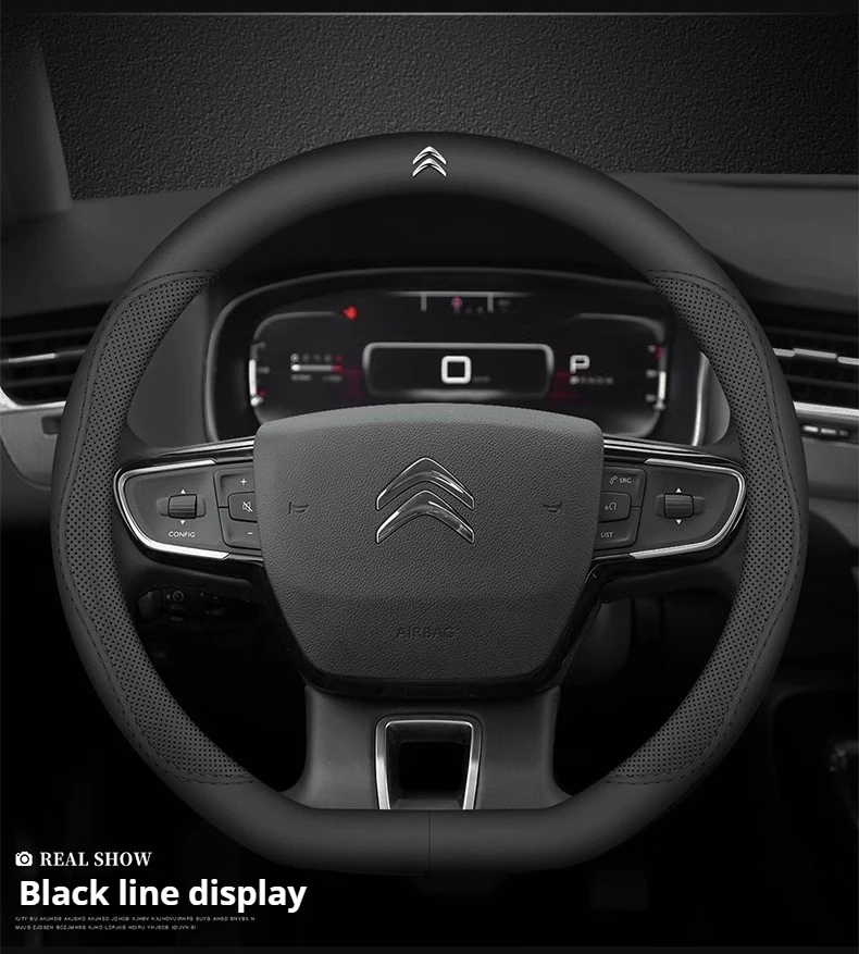 Leather Car Steering Wheel Cover Citroen DS3 C2 C3 C4 C5 C6 ELYSEE VTS Xsara C-Crosser Berlingo Jumpy AIRCROSS C3-XR Accessories