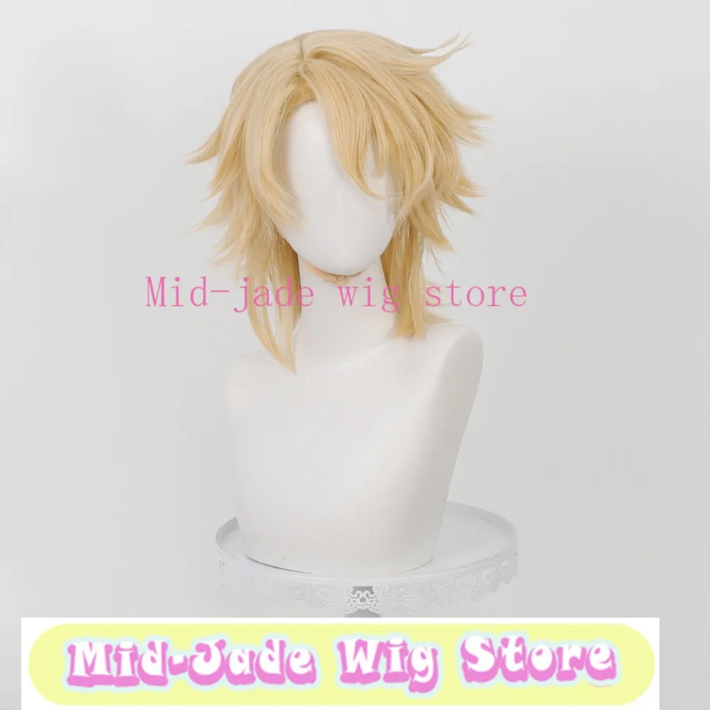 Genshin Varka Cosplay Wig Knight Style Layered Flipped Hair Realistic Scalp Hairpiece for Festival Events Character Photos