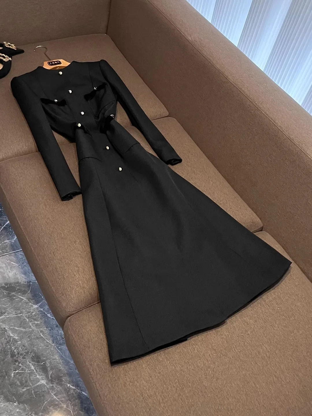 

Ele Slimming Commute Dr X327 Tailored Long Coat Sli Unique Design Busin Women's Faion Autumn Collection