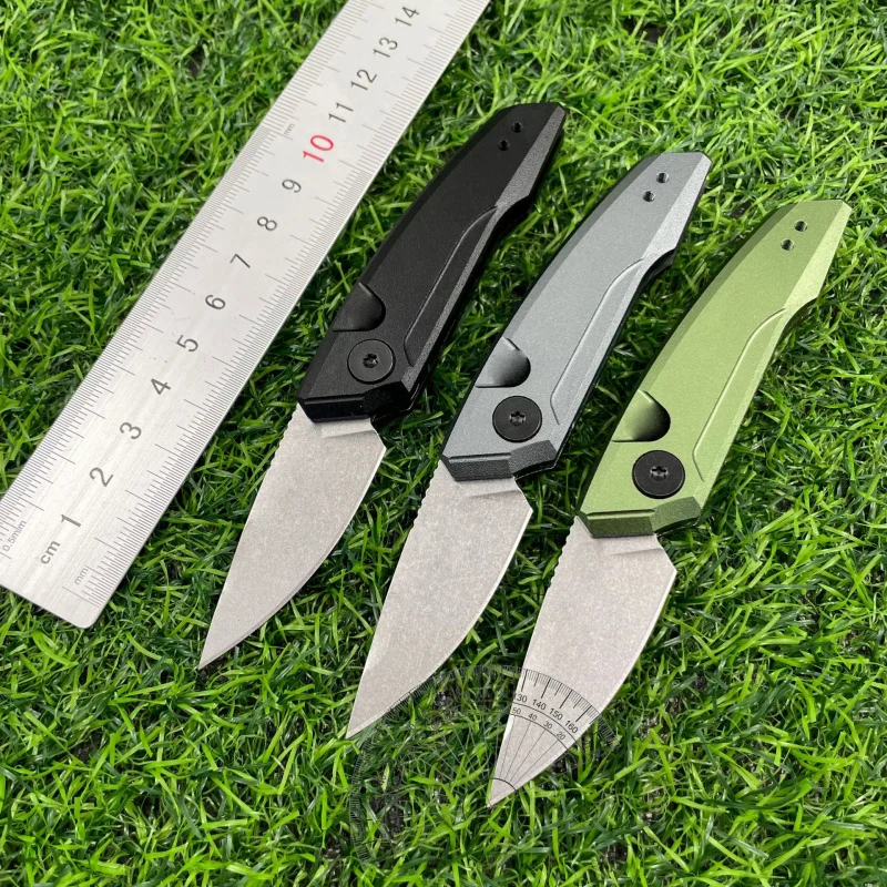 The new aluminum alloy handle folding knife, high-quality folding knife, mini camping, fishing, hunting, sharp EDC tool knife