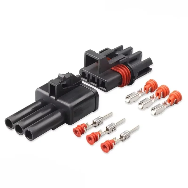 

1 Set 3 Pin Delphi Sealed Plastic Wiring Harness Auto Connector Male Female Socket Plug 12040977 DJ7039A-2.8-11/21