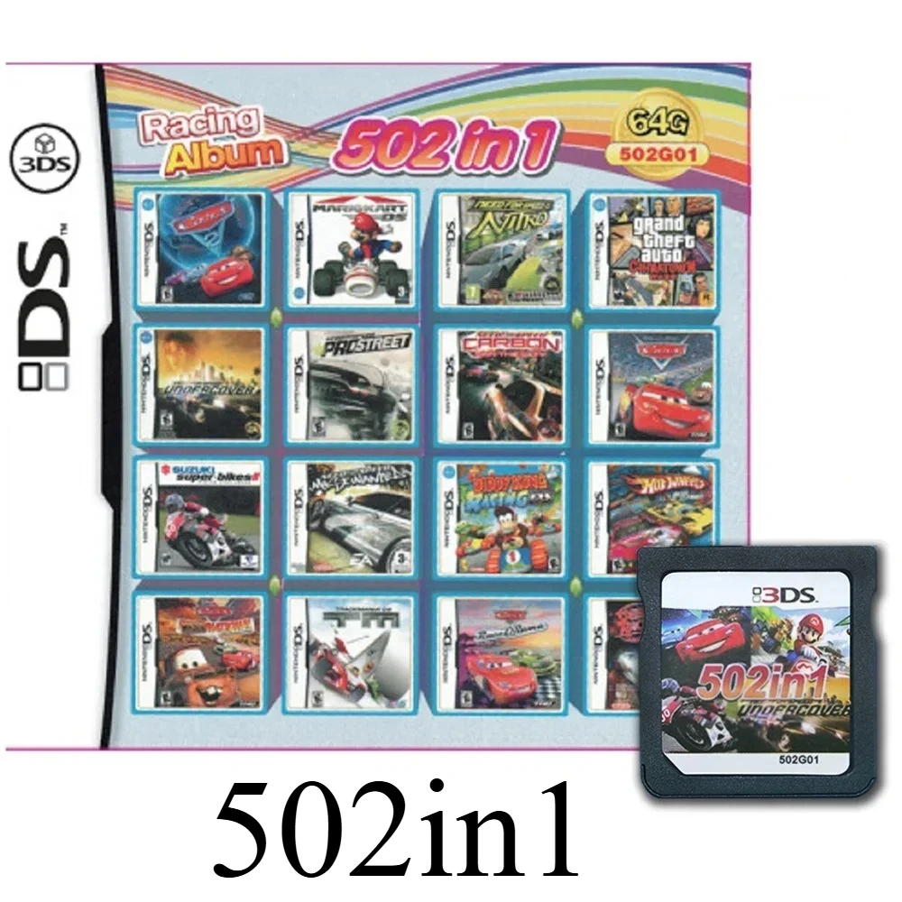 populaire VS 4300 in 1 compilatie Pokemon GameCards DS NDS 3DS 3DS NDSL Game Cartridge Card Video Game Handheld Player (R4 Card)
