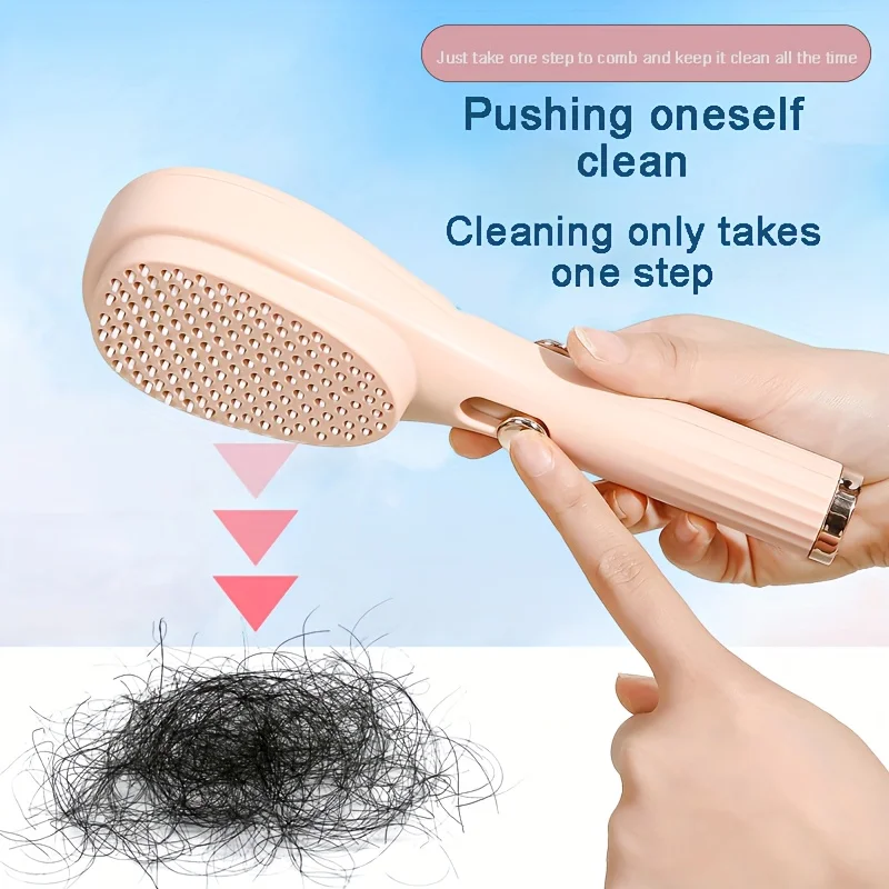 Self-cleaning Hair Brush Massage Brush Portable Telescopic Hair Brush Anti-static Scalp Detangling Comb Hairdressing Accessories