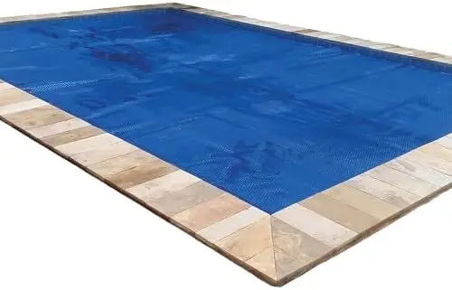 16' x 32' Premium Blue Rectangle Solar Pool Cover 12 Mil | For Solar Heating Above Ground Pools and Inground Pools